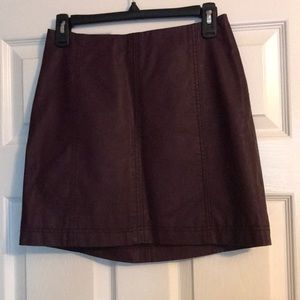Free People faux leather skirt